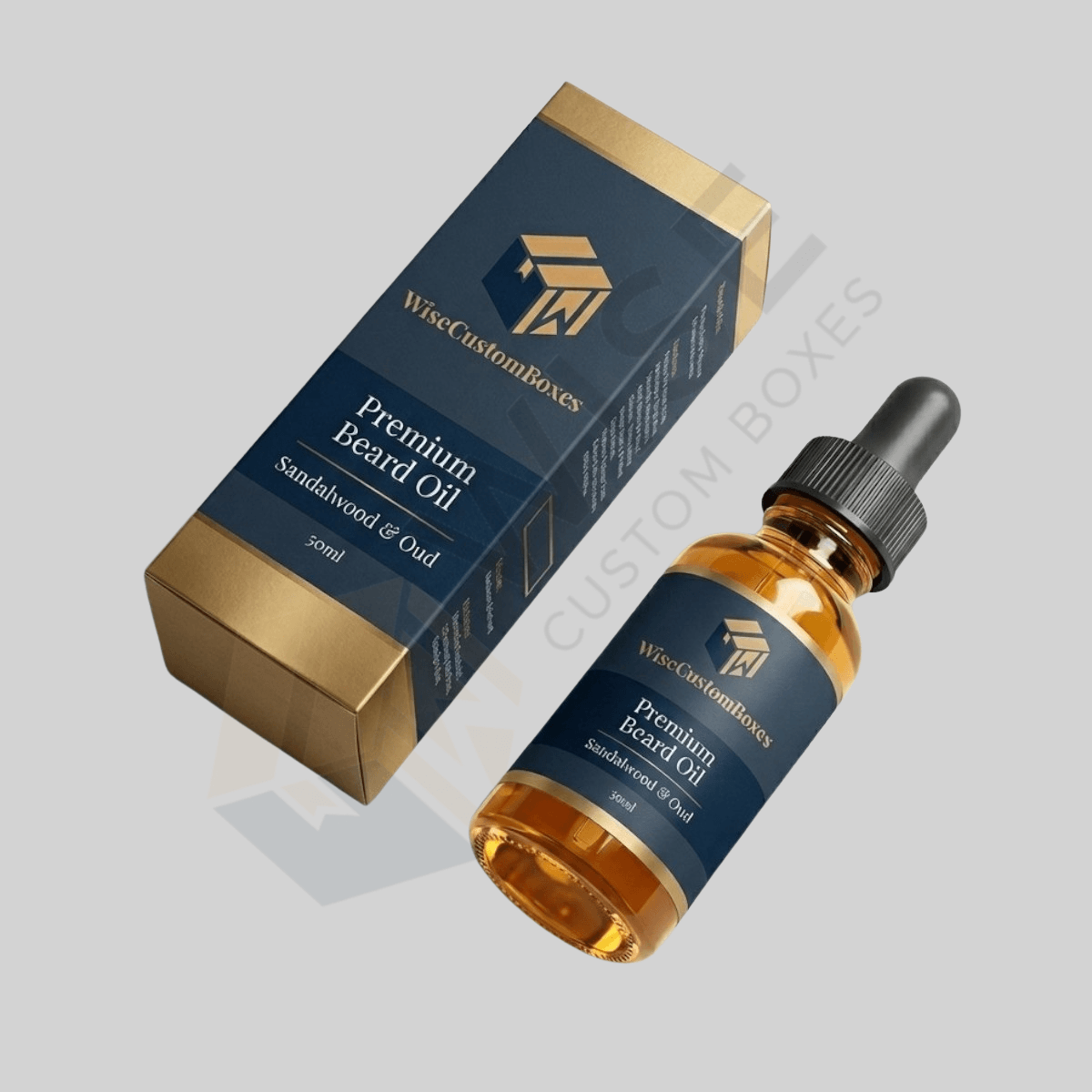 Custom Beard Oil Boxes designed for secure grooming product packaging with durable materials and premium branded presentation.