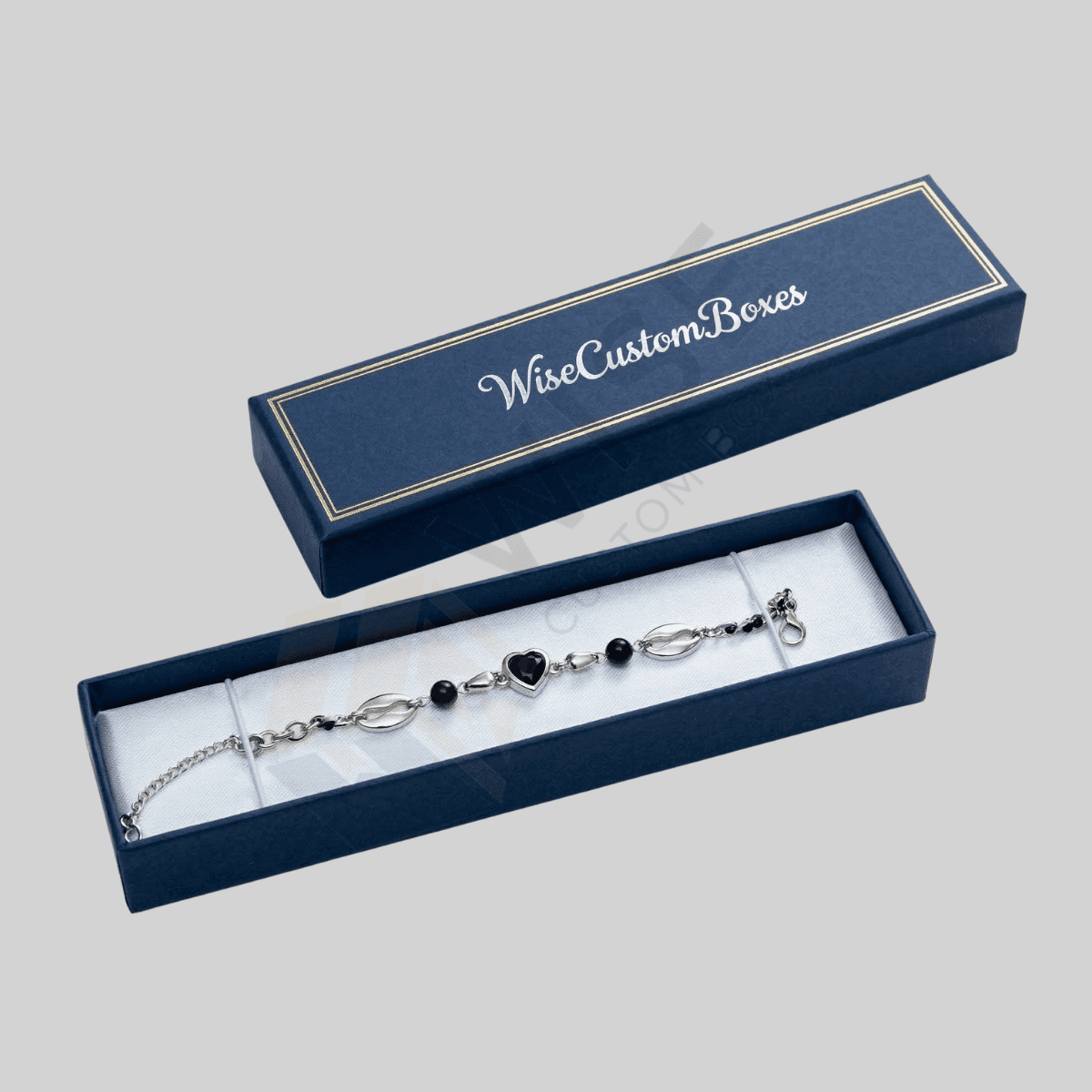 Custom Anklet Boxes designed for secure jewelry packaging with inserts and premium printed branding.