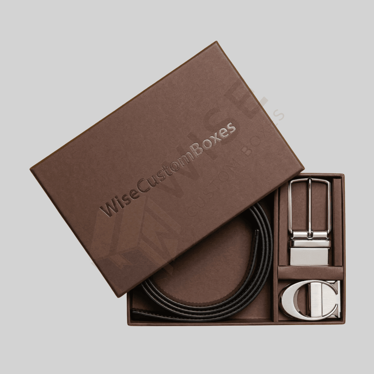 Custom Belt Boxes designed for stylish accessory packaging with durable materials and premium branded presentation.