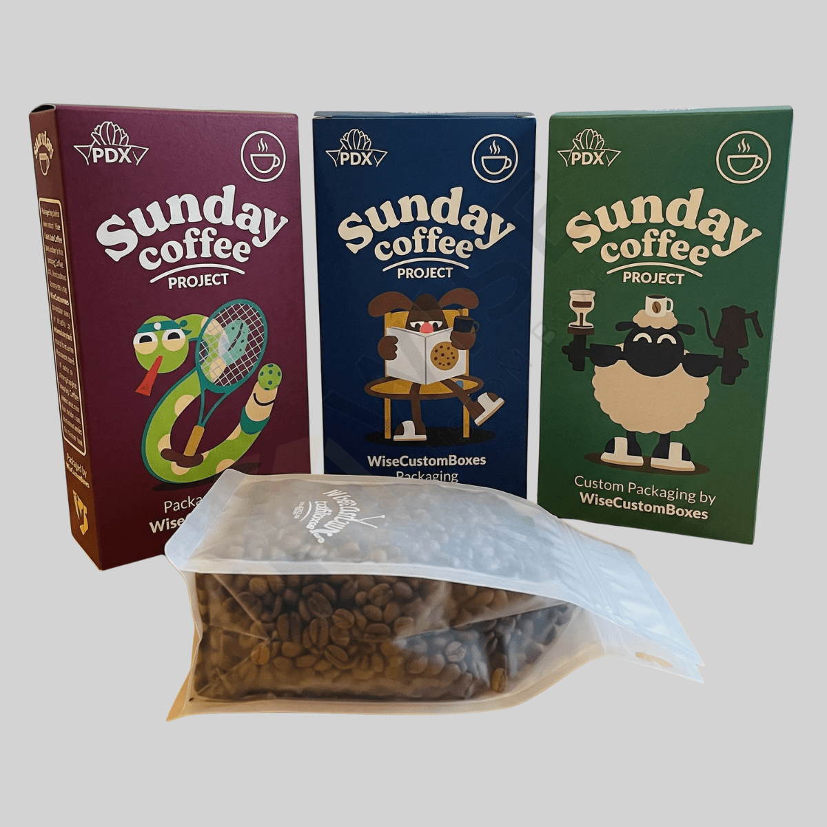 Custom Coffee Subscription Boxes designed for recurring deliveries with durable materials and premium branded presentation.