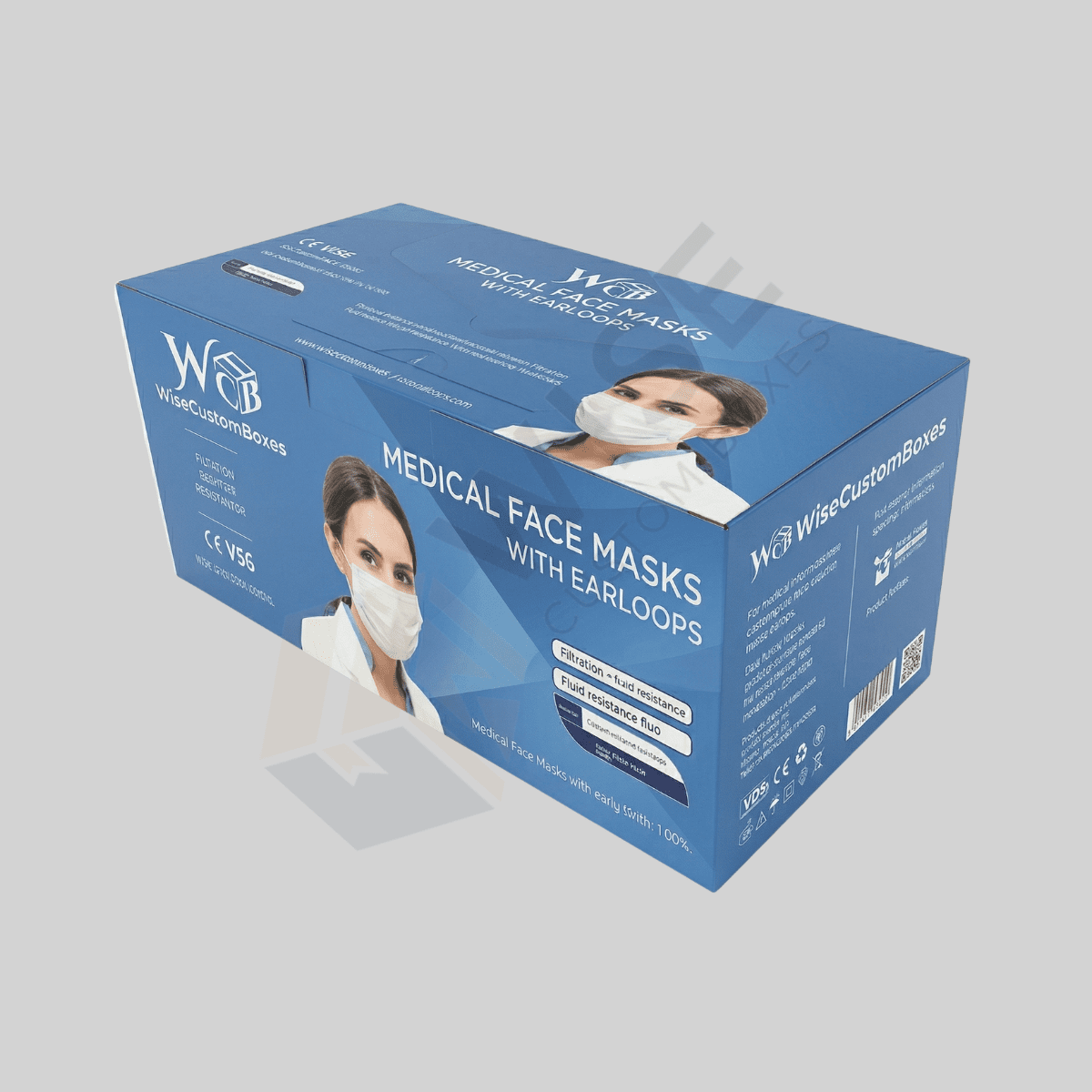 Custom Face Mask Boxes designed for hygienic packaging with durable materials and professional branded presentation.