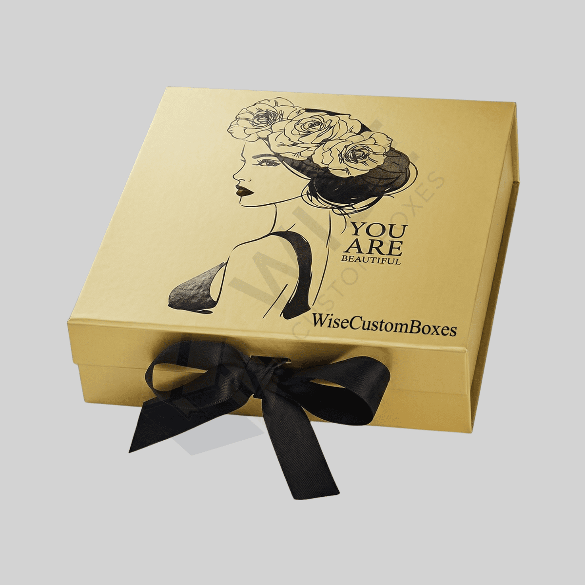 Custom Gold Foil Boxes designed with metallic gold finish for luxury packaging and premium branded presentation.
