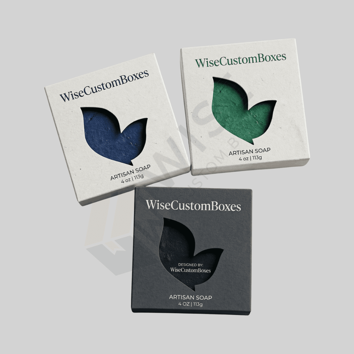 Custom Half Soap Boxes designed for compact soap packaging with durable materials and premium branded presentation.