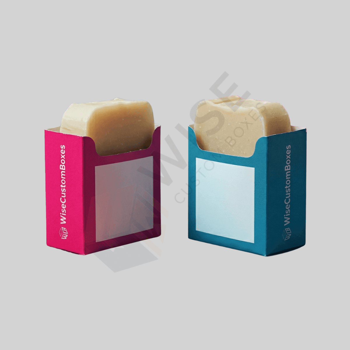 Custom Half Soap Boxes designed for compact soap packaging with durable materials and premium branded presentation.