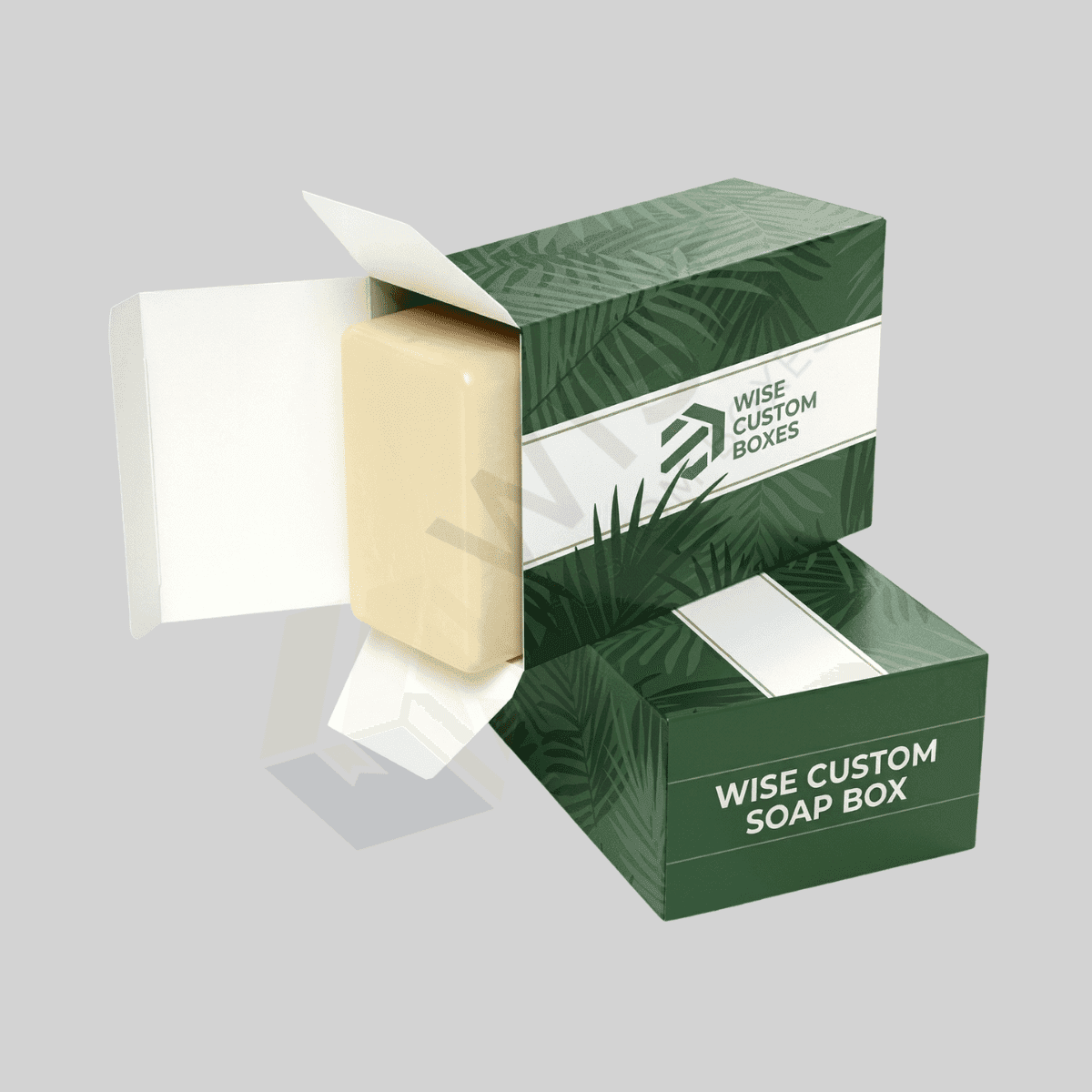 Custom Half Soap Boxes designed for compact soap packaging with durable materials and premium branded presentation.