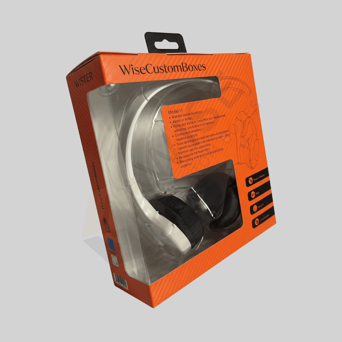 Custom Headphone Packaging designed for secure audio device storage with durable materials and premium branded presentation.