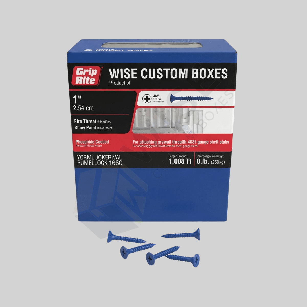 Custom Screw Packaging designed for organized hardware storage with durable materials and secure branded presentation.