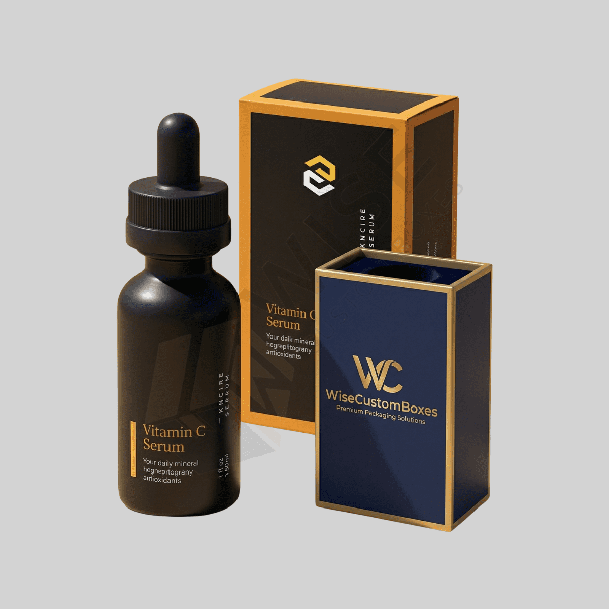 Custom Serum Boxes designed for secure skincare packaging with durable materials and premium branded presentation.