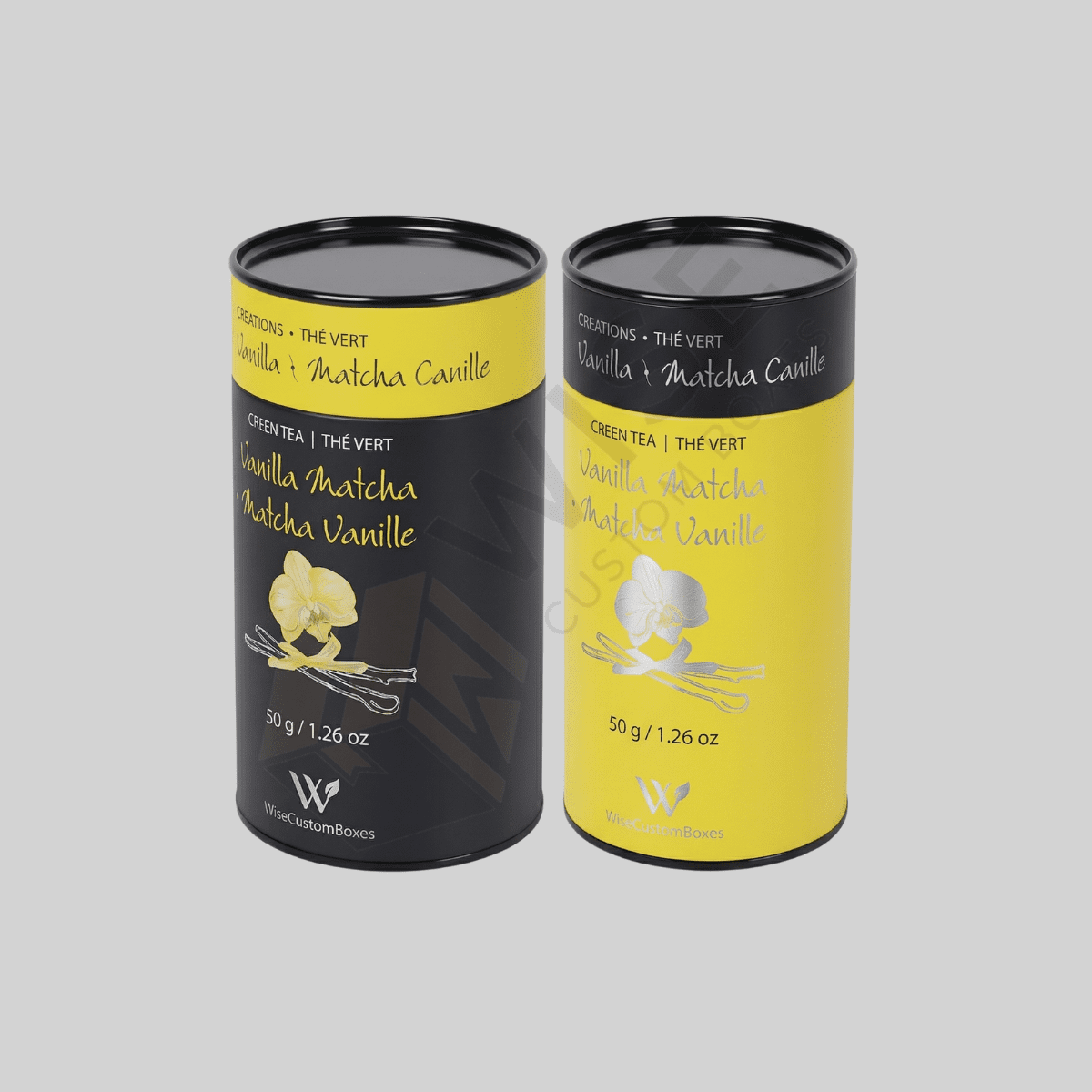 Premium custom tea tin canister designed for airtight tea storage and luxury branding