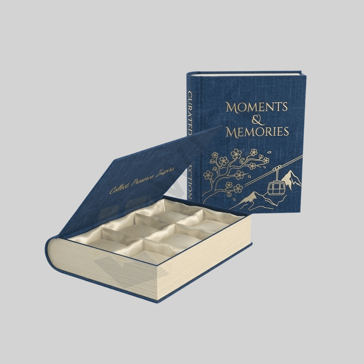 Premium custom book packaging boxes for secure book shipping and retail display