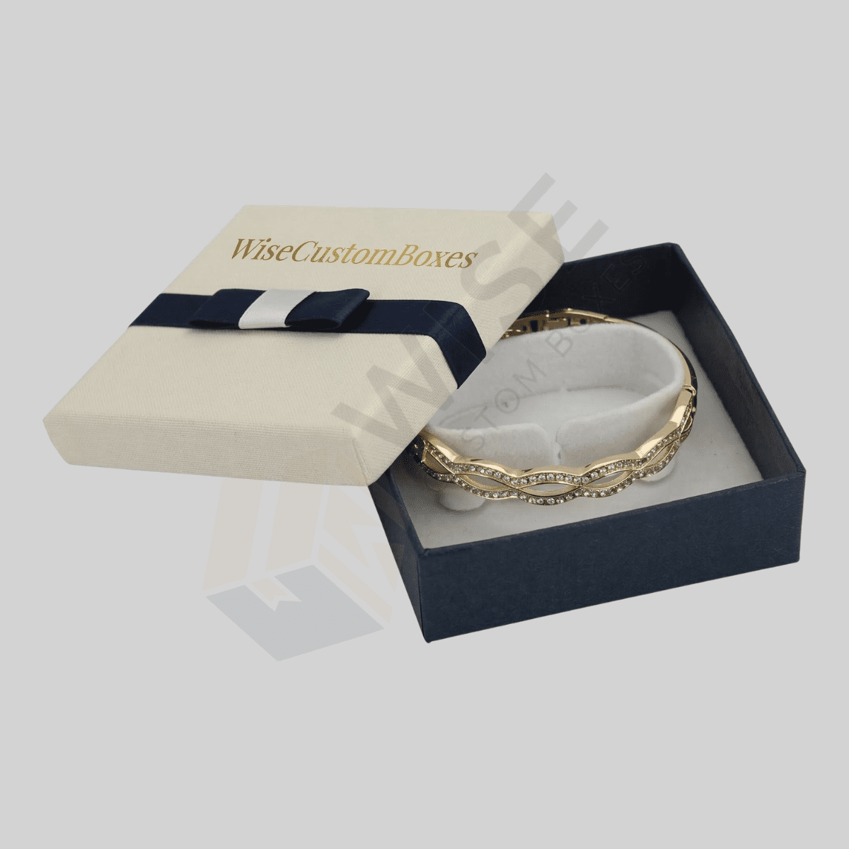 Premium custom bracelet packaging boxes for secure jewelry storage and luxury branding