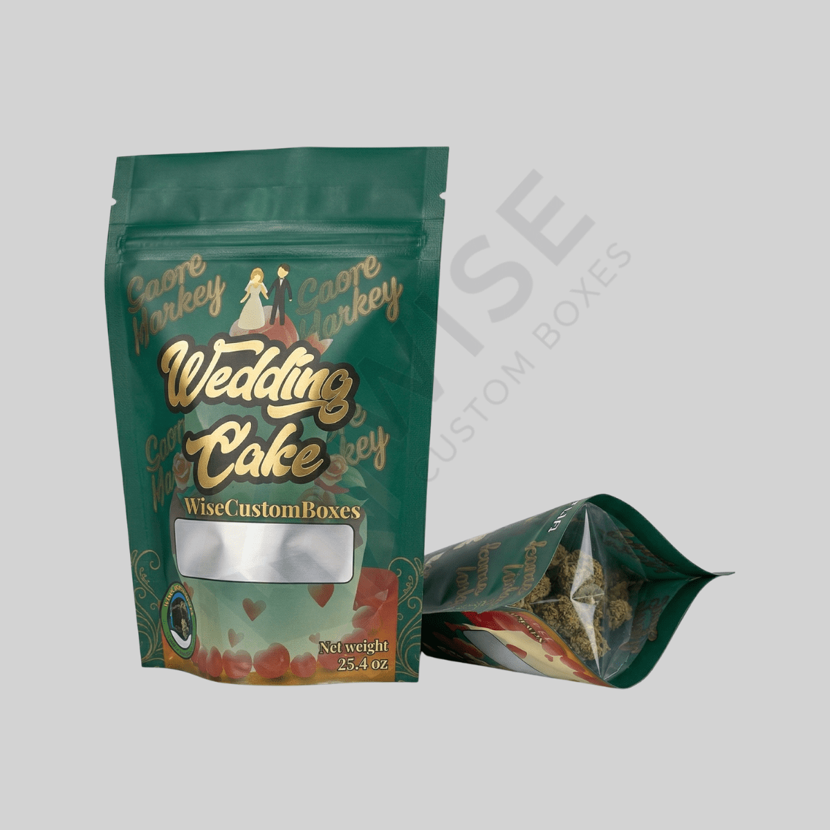 Custom candy mylar bags for fresh candy packaging and branded retail presentation