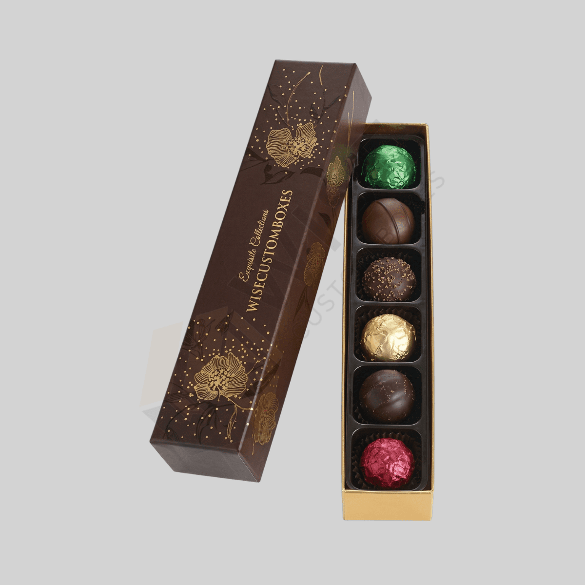 Festive custom Christmas chocolate boxes designed for elegant gifting and premium chocolate packaging