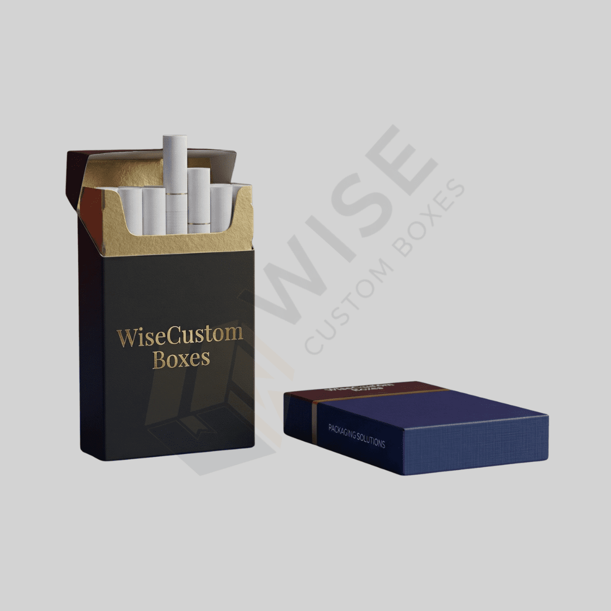 Premium custom cigarette packaging designed for secure tobacco protection and branded presentation