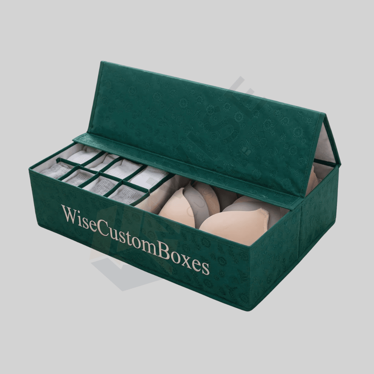 Premium custom clothing boxes designed for secure apparel packaging and luxury retail presentation