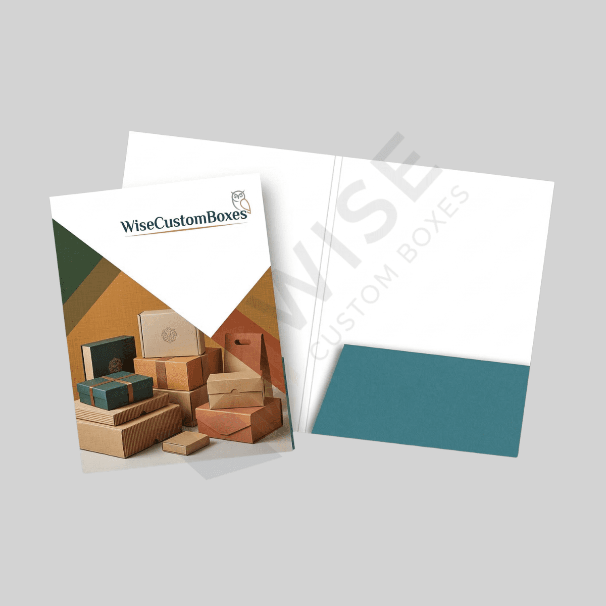 Premium custom corporate folders for professional document organization and business branding
