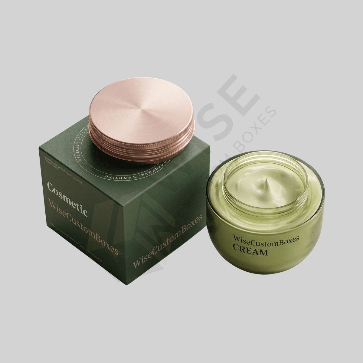 Premium custom cream boxes designed for cosmetic product protection and elegant branding