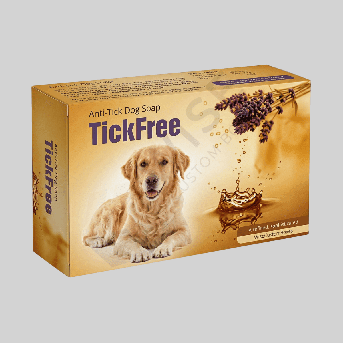 Custom Dog Soap Boxes designed for pet grooming soap packaging with durable materials and branded presentation.