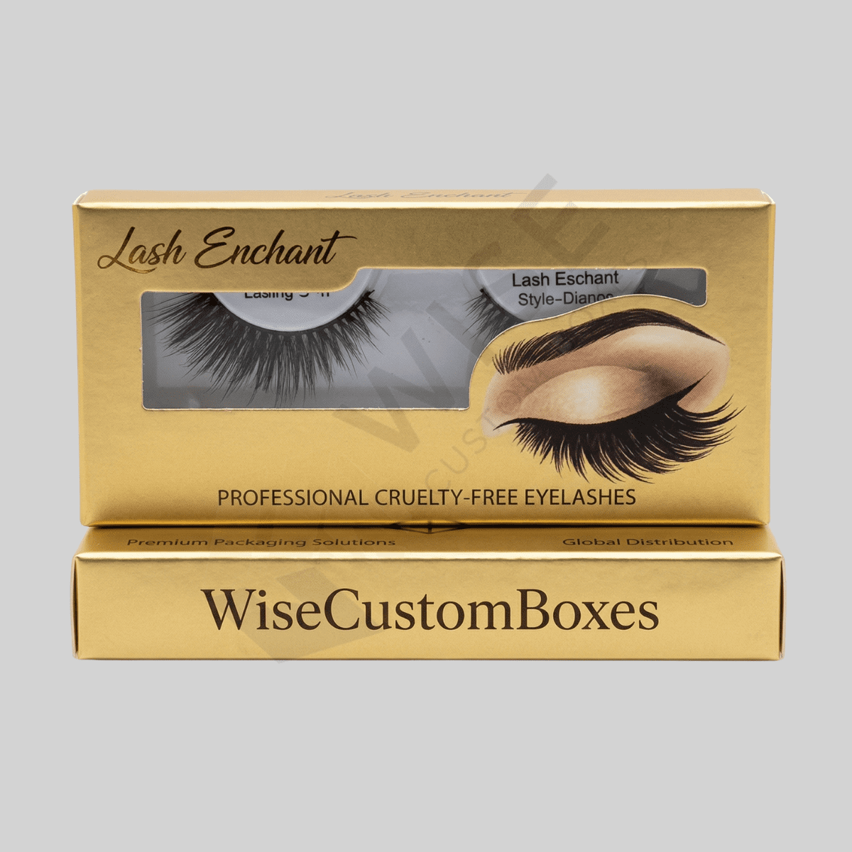 Luxury custom eye lash boxes designed for cosmetic protection and premium beauty branding