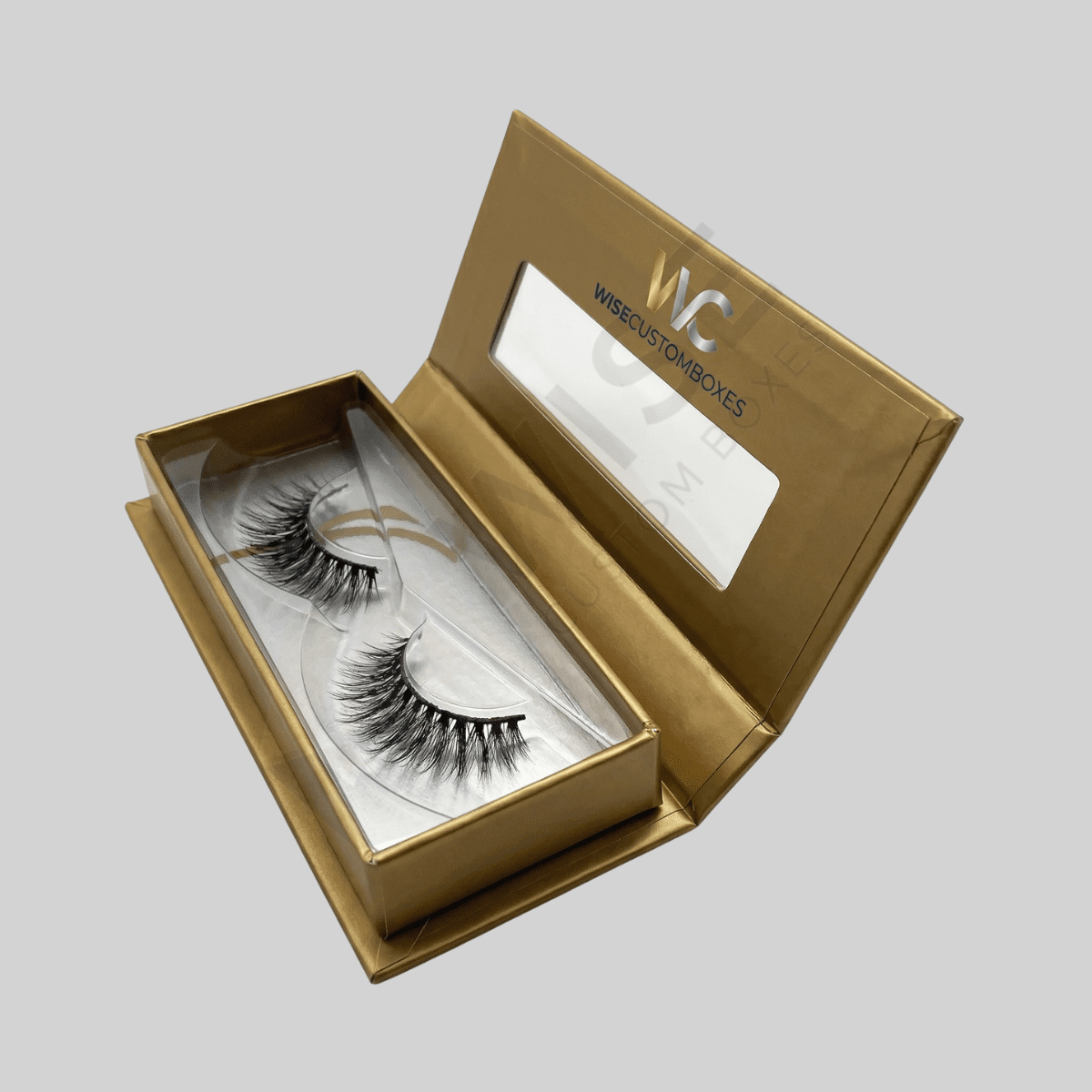 Premium custom eyelash cases designed for secure beauty product storage and elegant branding