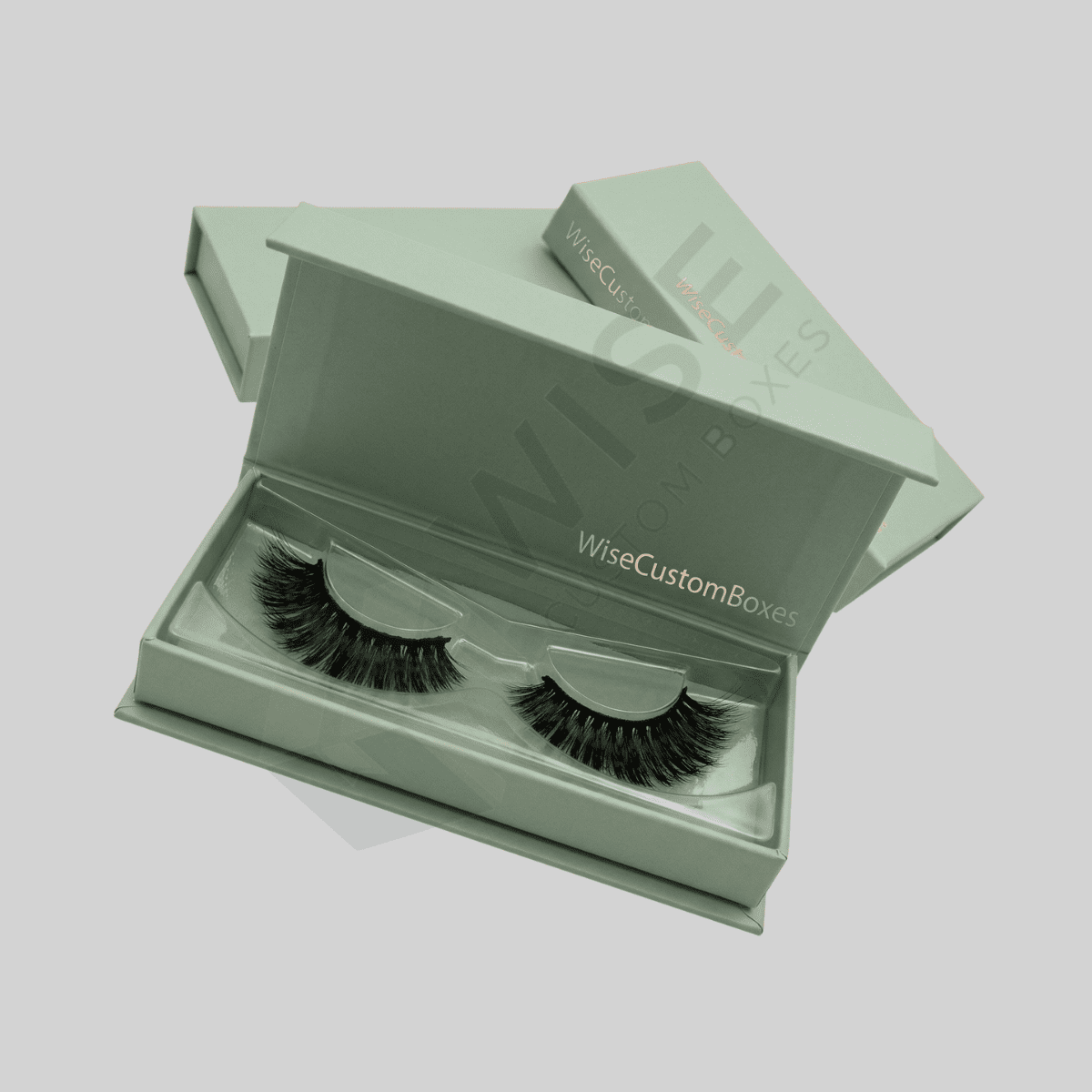 Premium custom eyelash cases designed for secure beauty product storage and elegant branding