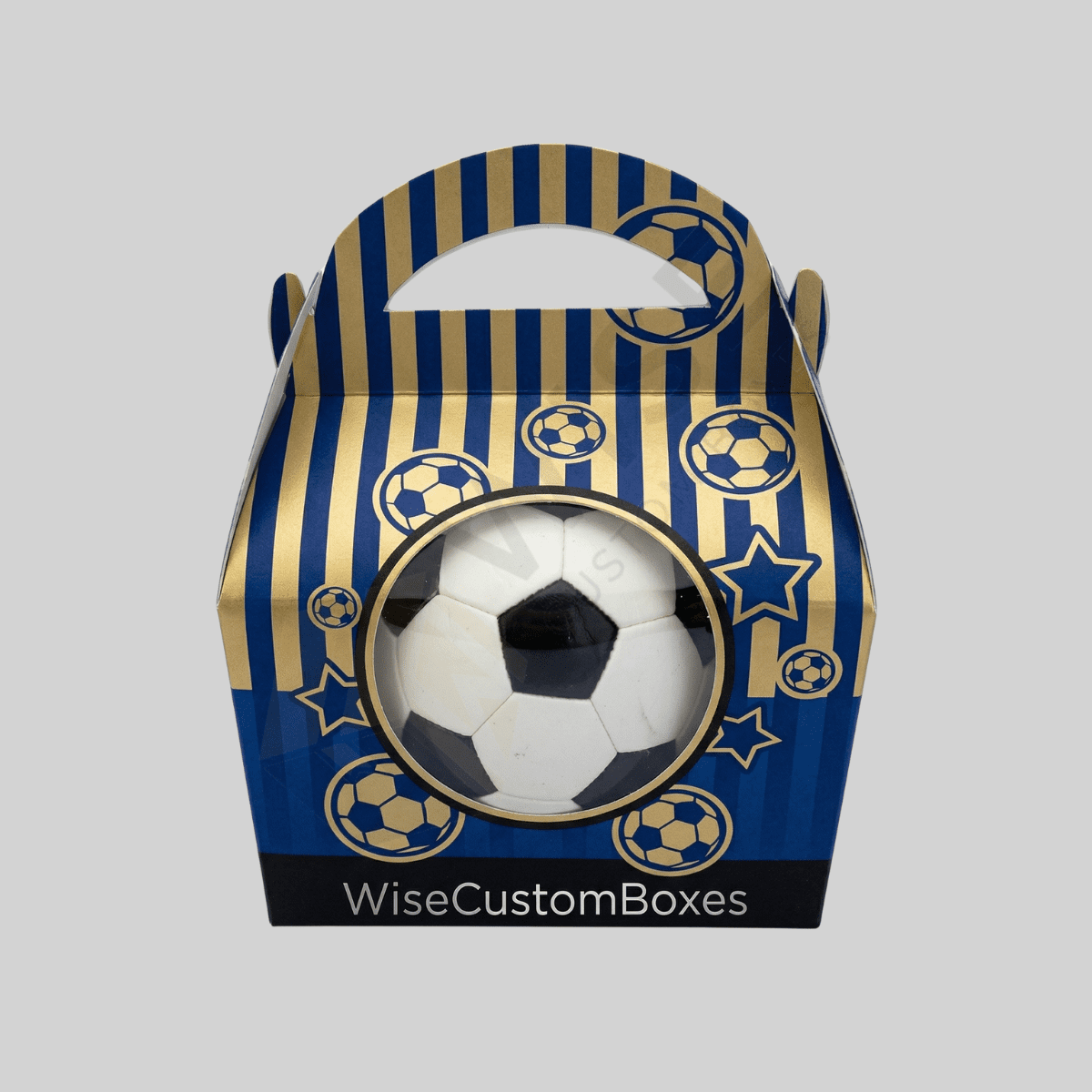 Durable custom football boxes designed for secure sports packaging and premium branding