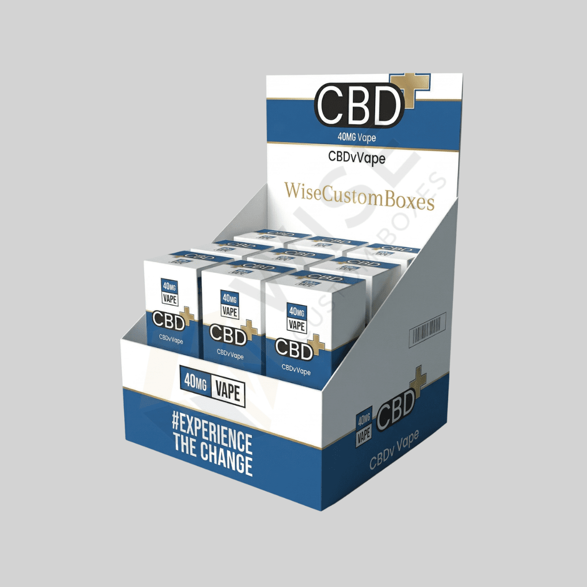 Durable custom hemp display boxes designed for retail presentation and eco-friendly product showcasing