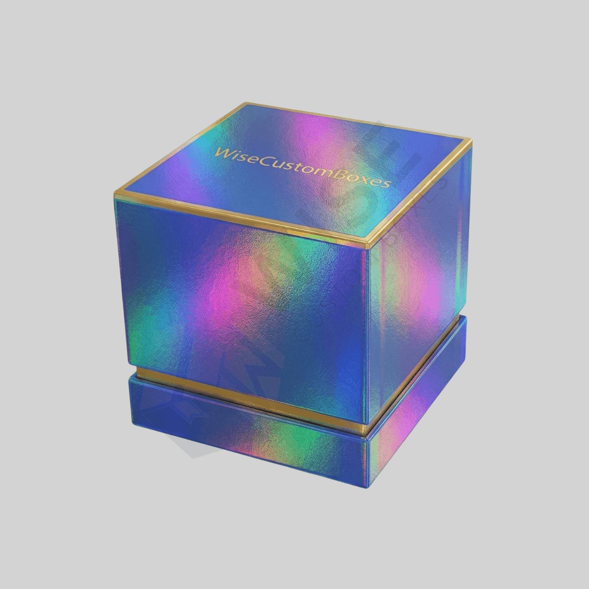 Custom Holographic Boxes designed with reflective finishes for eye-catching packaging and premium branded presentation.