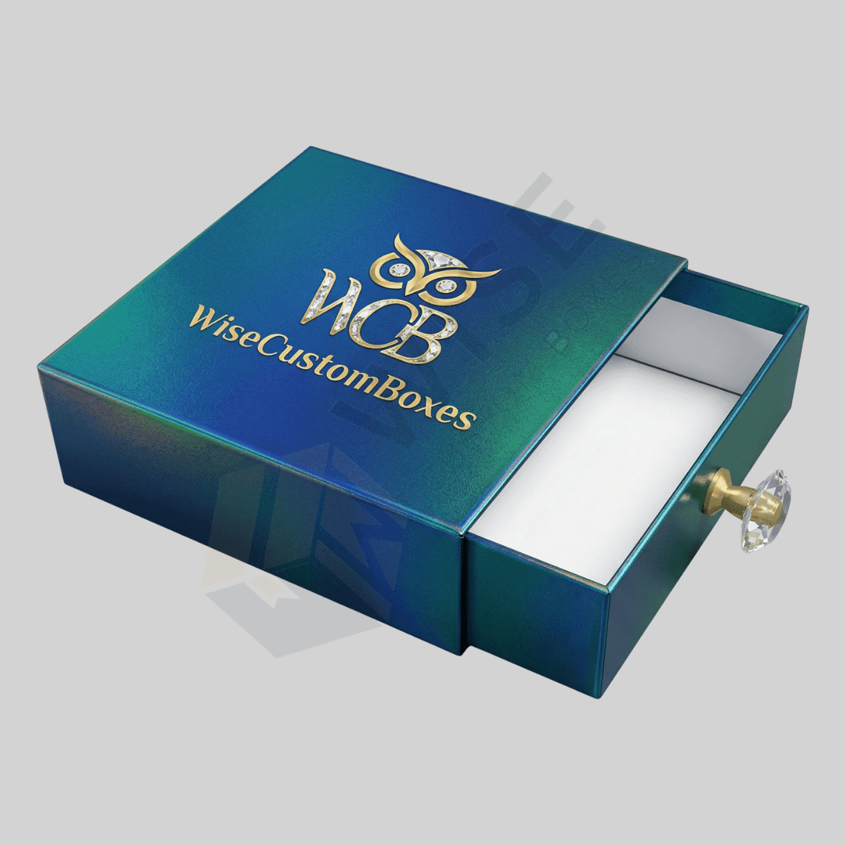 Custom Holographic Boxes designed with reflective finishes for eye-catching packaging and premium branded presentation.