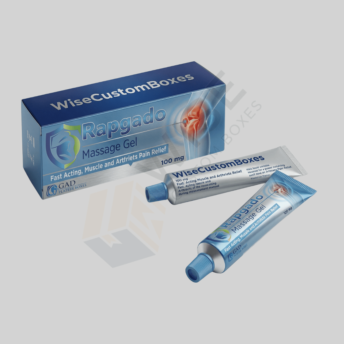 Custom Pharma Gel Boxes designed for secure medical packaging with durable materials and hygienic branded presentation.