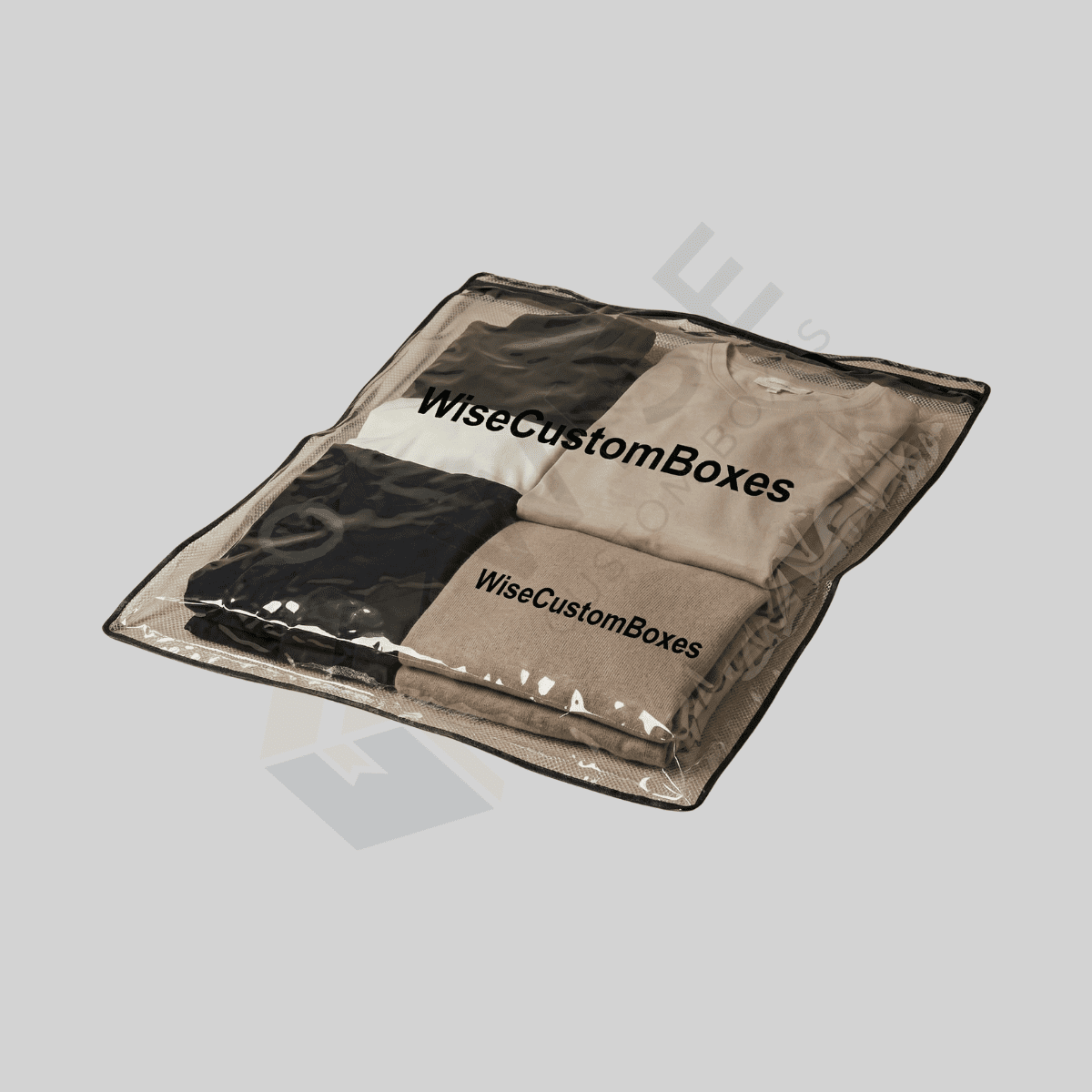 Custom plastic garment bags for clothing protection, retail packaging, and apparel storage.