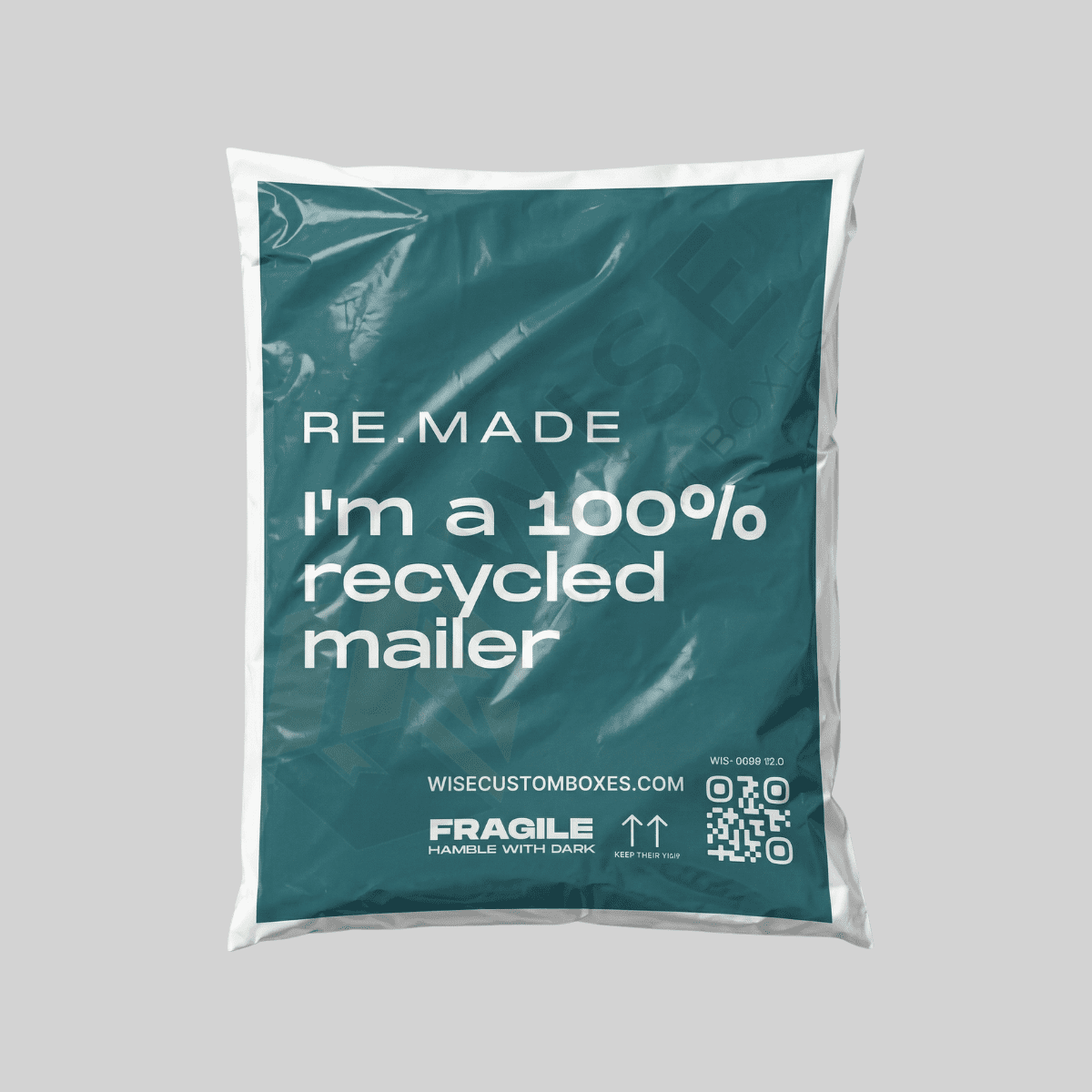 Custom poly mailers for fix eCommerce shipping and branded product delivery.
