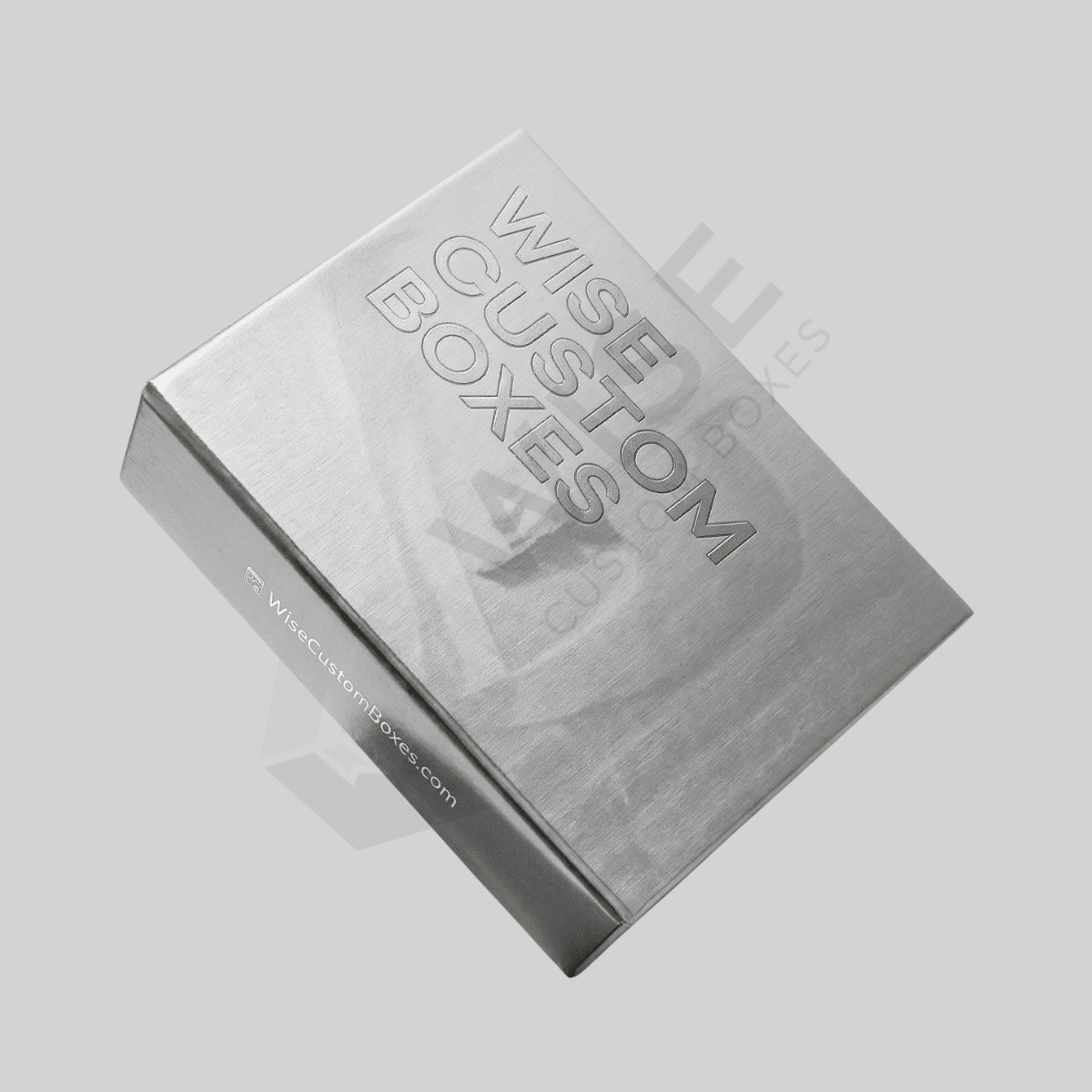 Custom Silver Foil Boxes designed with metallic foil finish for premium packaging and elegant branded presentation.