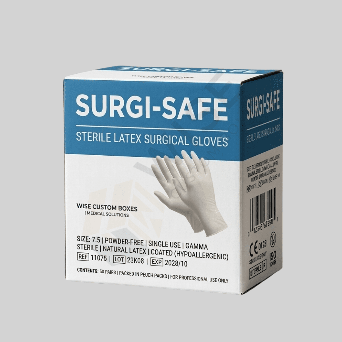 Custom gloves boxes with durable printing for secure medical, retail, and industrial packaging