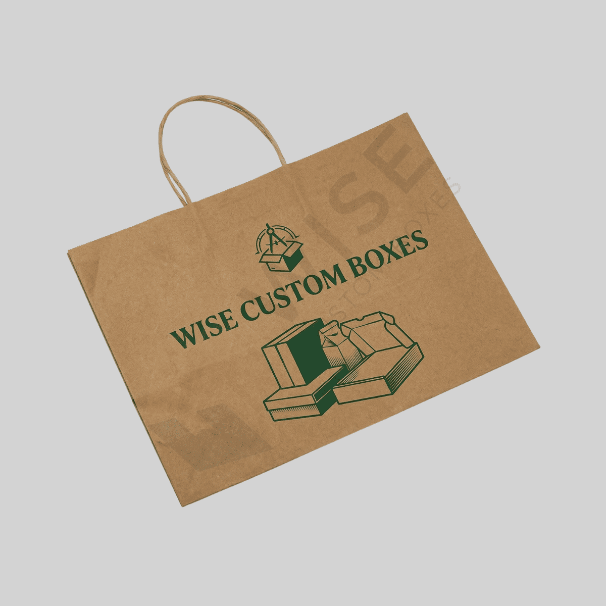 Custom brown paper bags for retail packaging, food service, and eco-friendly branding