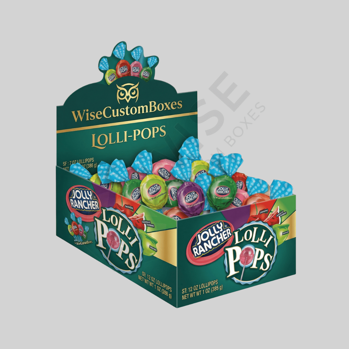 Custom candy display boxes for attractive retail product presentation and branding