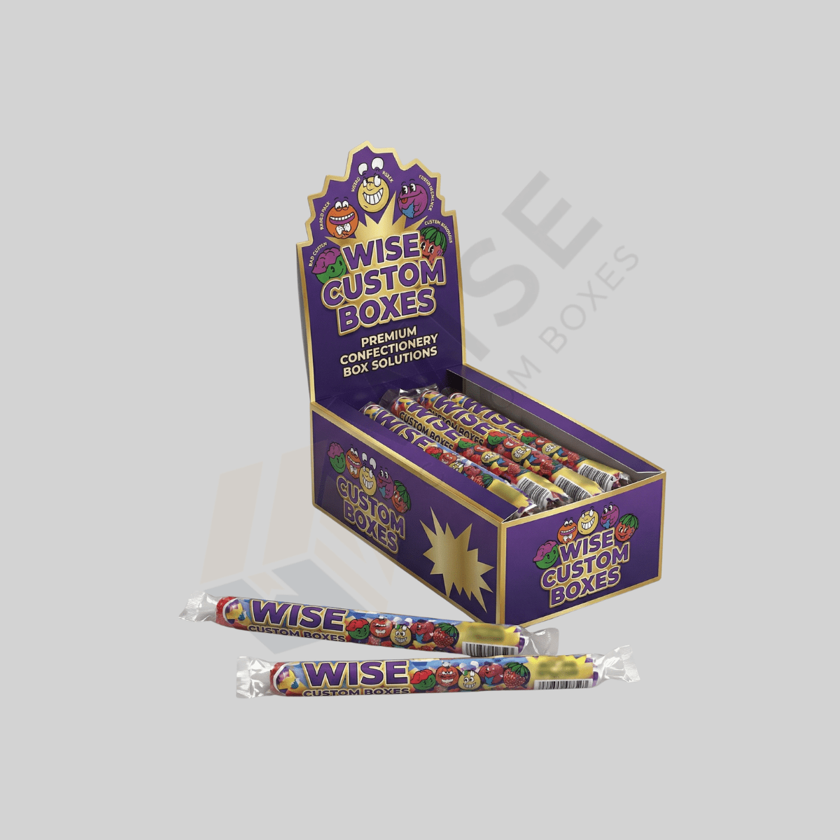 Custom candy display boxes for attractive retail product presentation and branding
