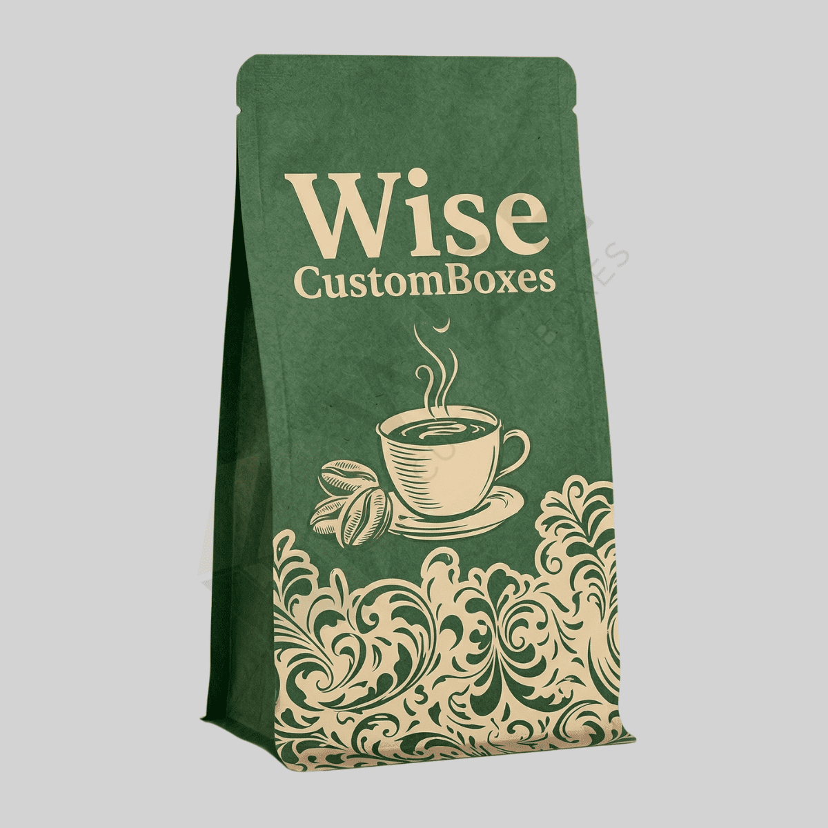 Custom coffee kraft bags for coffee packaging, freshness protection, and brand promotion
