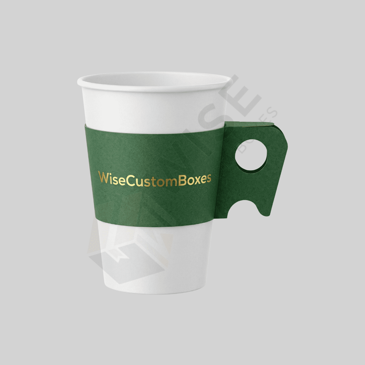Custom coffee sleeves designed for heat protection, branding, and comfortable grip for hot beverage cups.