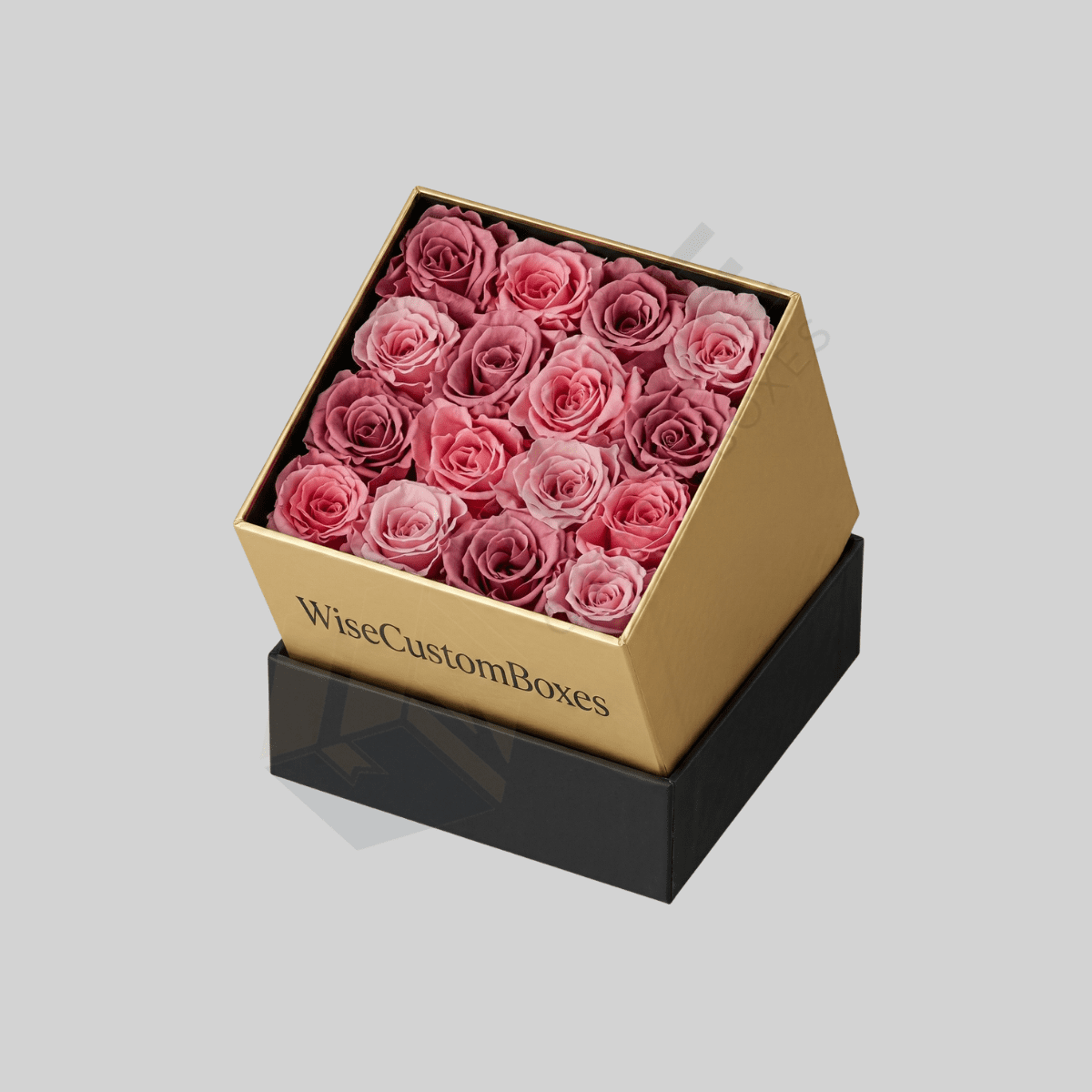 Custom flower shaped box designed for luxury gift packaging, elegant presentation, and premium branding.