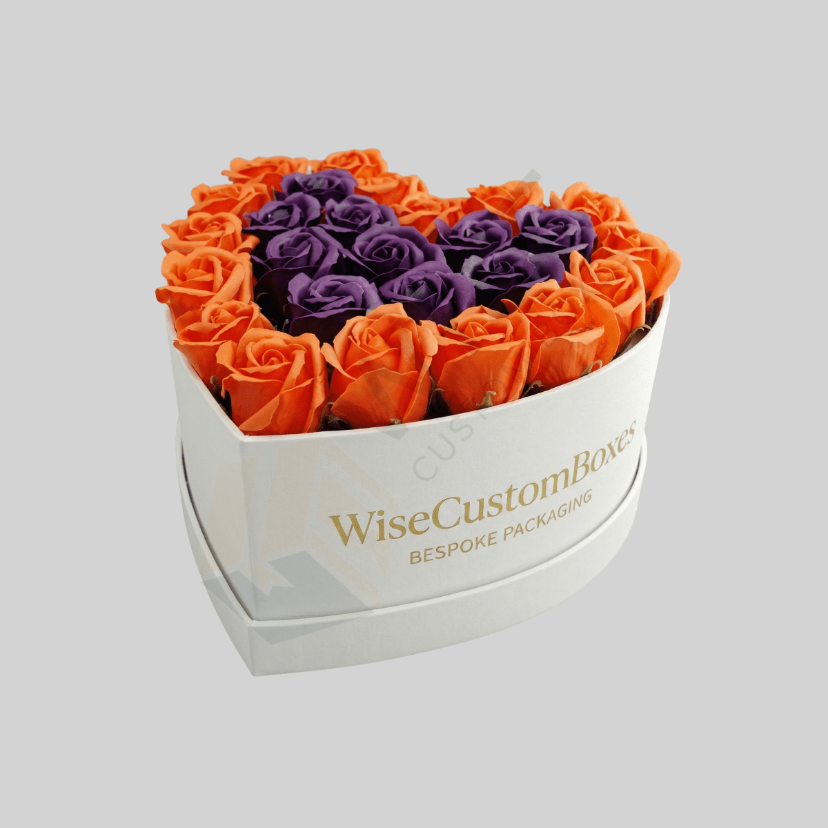 Custom flower shaped box designed for luxury gift packaging, elegant presentation, and premium branding.