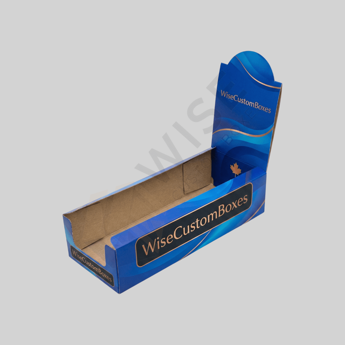 Custom four corner with display lid boxes designed for secure packaging, retail display, and premium product presentation.