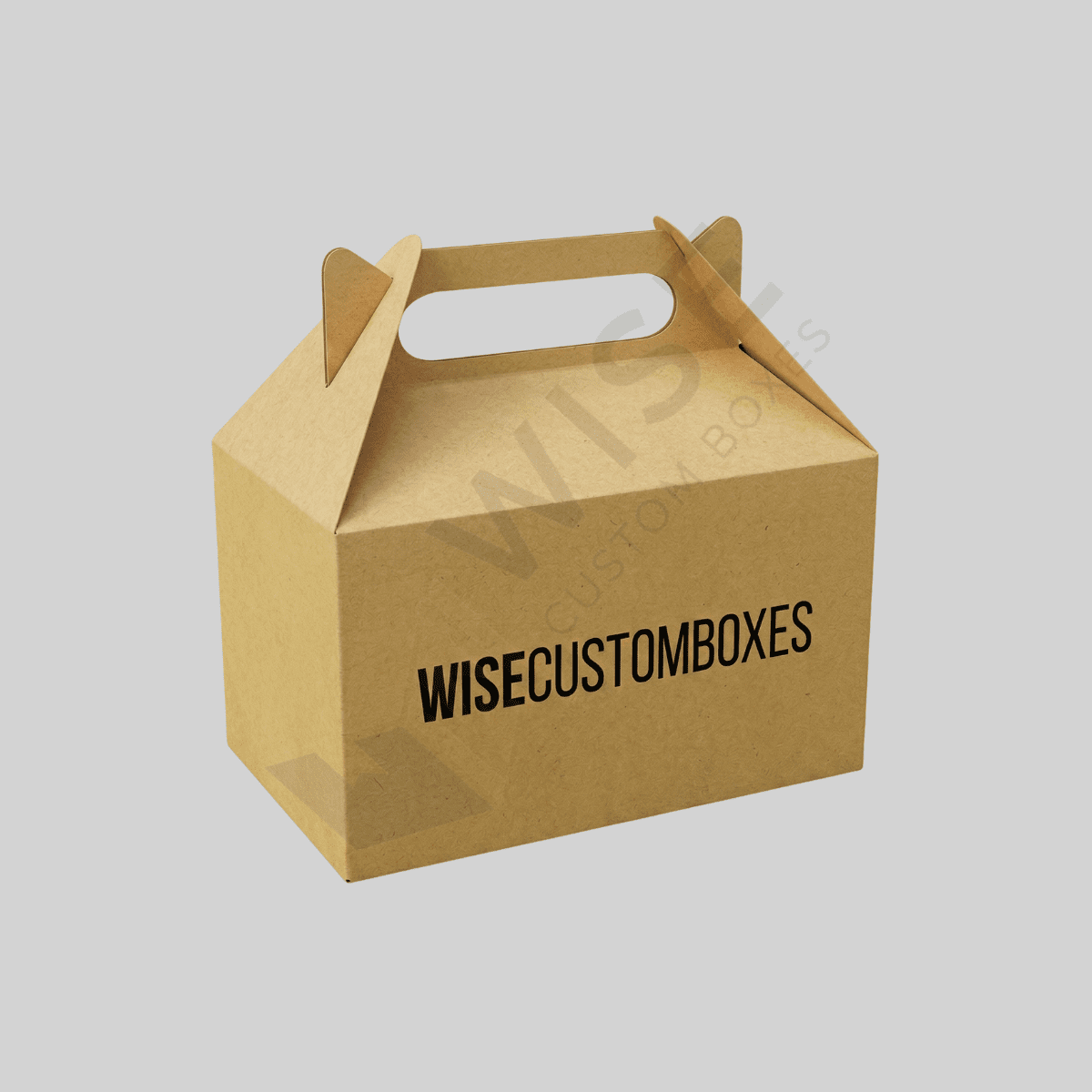 Custom gable bag auto bottom boxes designed for secure packaging, easy carrying, and premium product presentation.