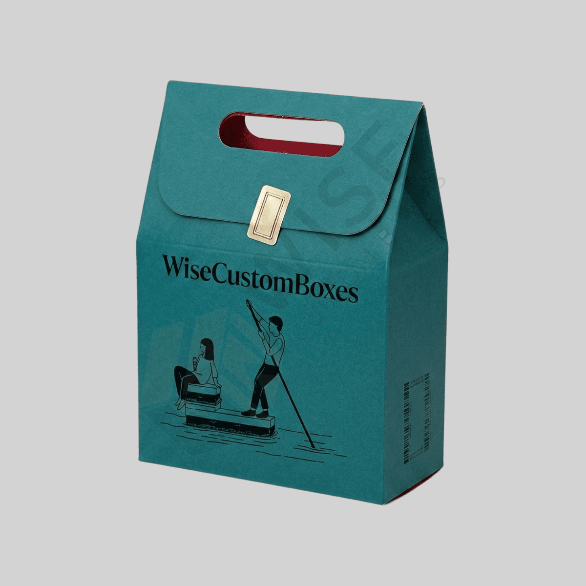 Custom gable bag auto bottom boxes designed for secure packaging, easy carrying, and premium product presentation.