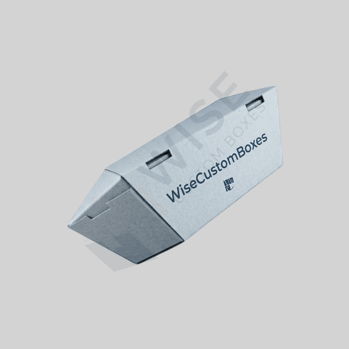 Custom sleeve with tapered side panel packaging for secure product protection and premium branding