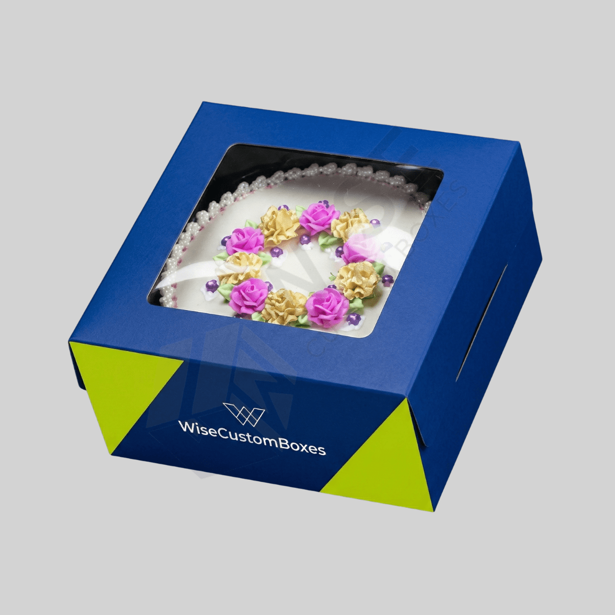 Custom window dessert boxes designed for bakery packaging, product visibility, and secure food presentation.
