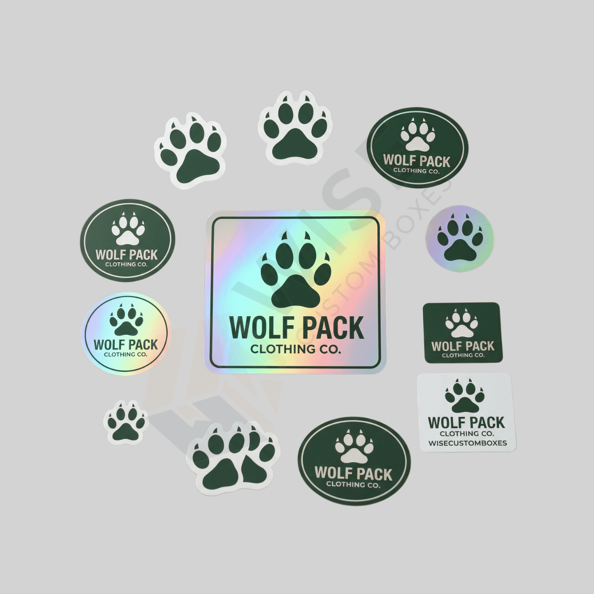 Custom Clear Stickers with High-Quality Printed Branding
