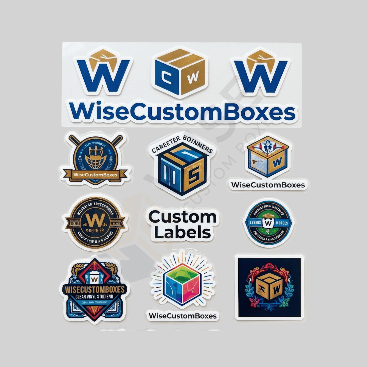 Custom Clear Stickers with High-Quality Printed Branding