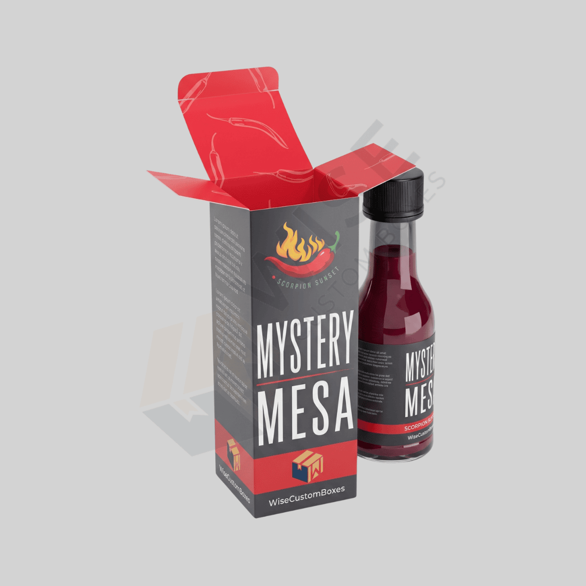 Custom 300ml Bottle Boxes for secure branded bottle packaging