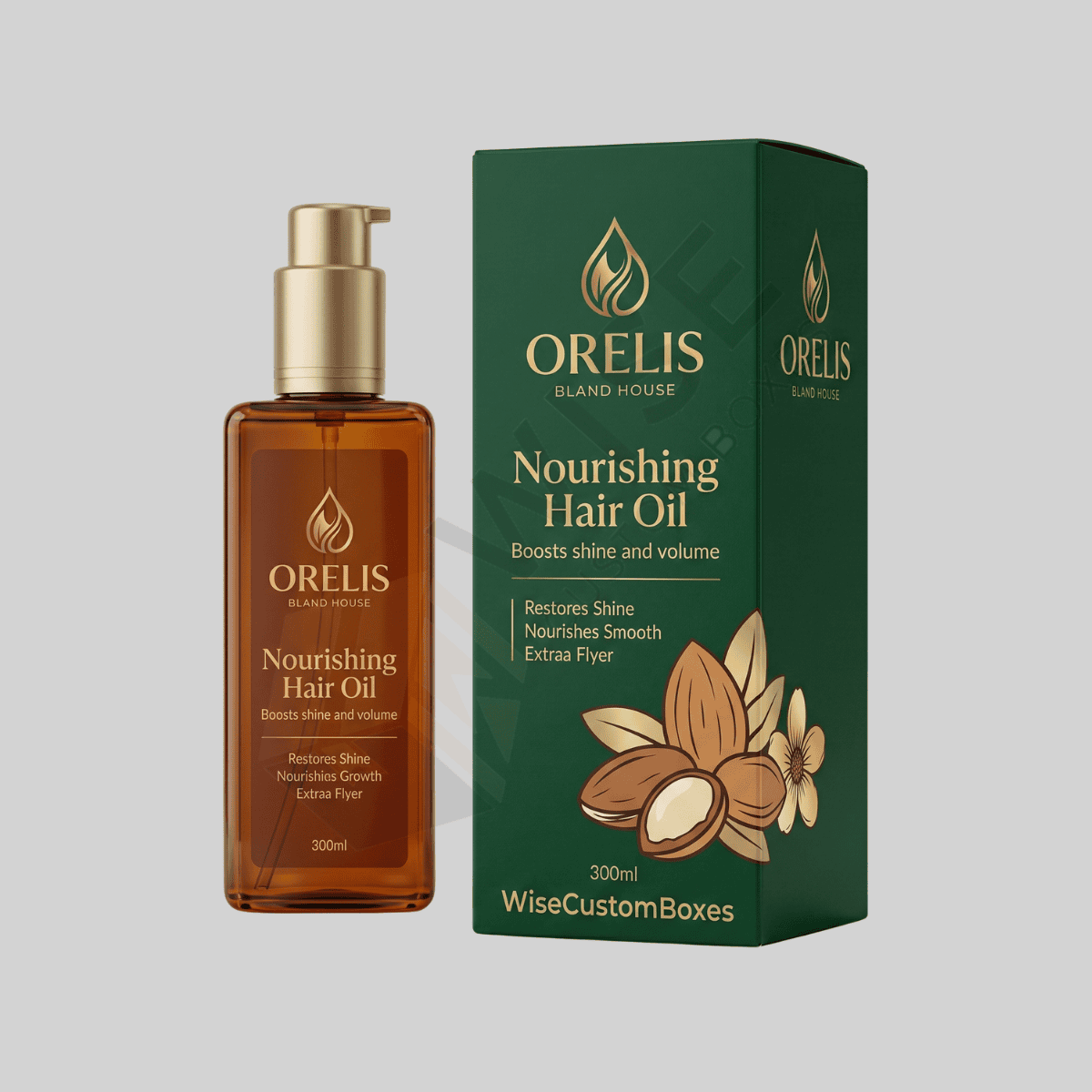 Custom 300ml Bottle Boxes for secure branded bottle packaging